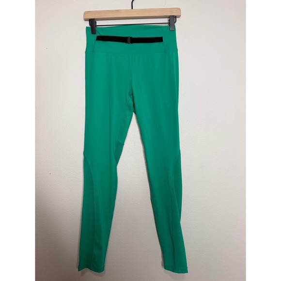 ECHT Pants - ECHT Green High Waist Buckle Training Leggings Women's Large NWT Activewear Yoga